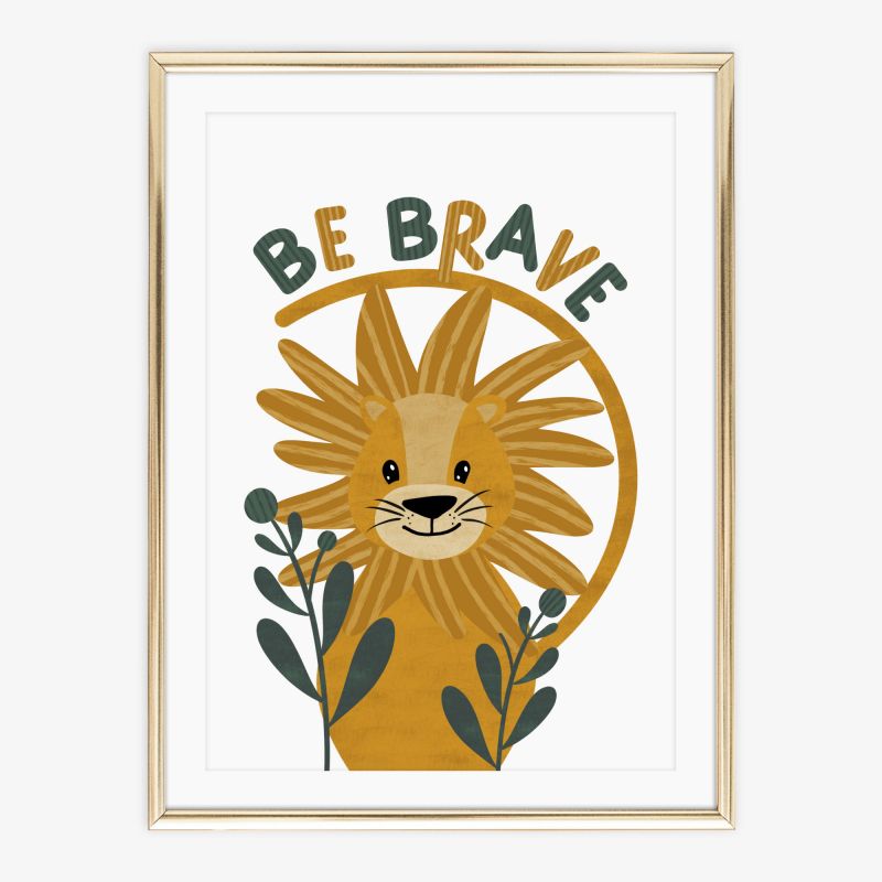 Lion - Be brave, Poster